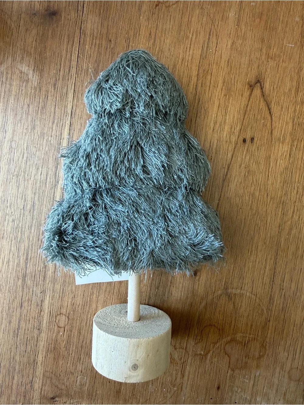 Target Cream and Green Textured Fringe tassel Holiday Trees